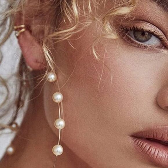 Zara Statement Pearl Earrings - Picture 1 of 4